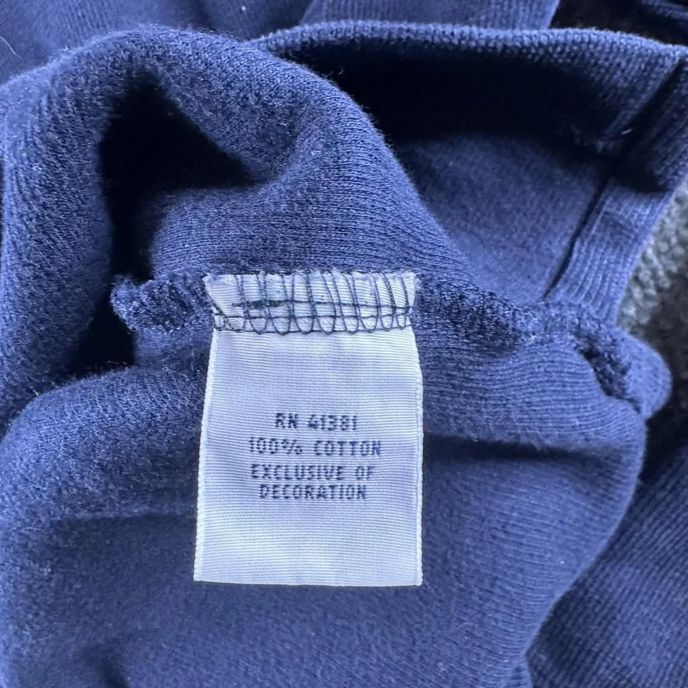 Polo Ralph Lauren Sweater Mens M Blue 1/4 Zip Mock Neck Cotton Knit Pullover